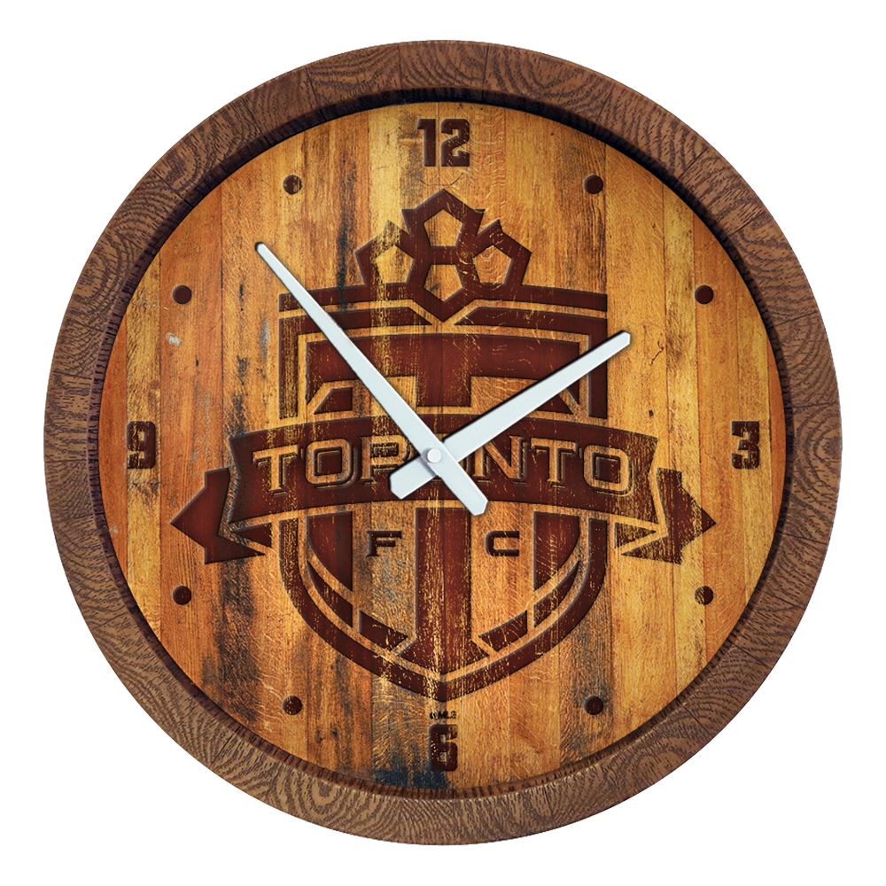 Toronto FC: Branded "Faux" Barrel Top Clock  