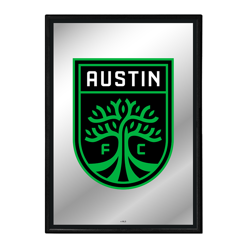 Austin F.C.: Framed Mirrored Wall Sign Button Pot