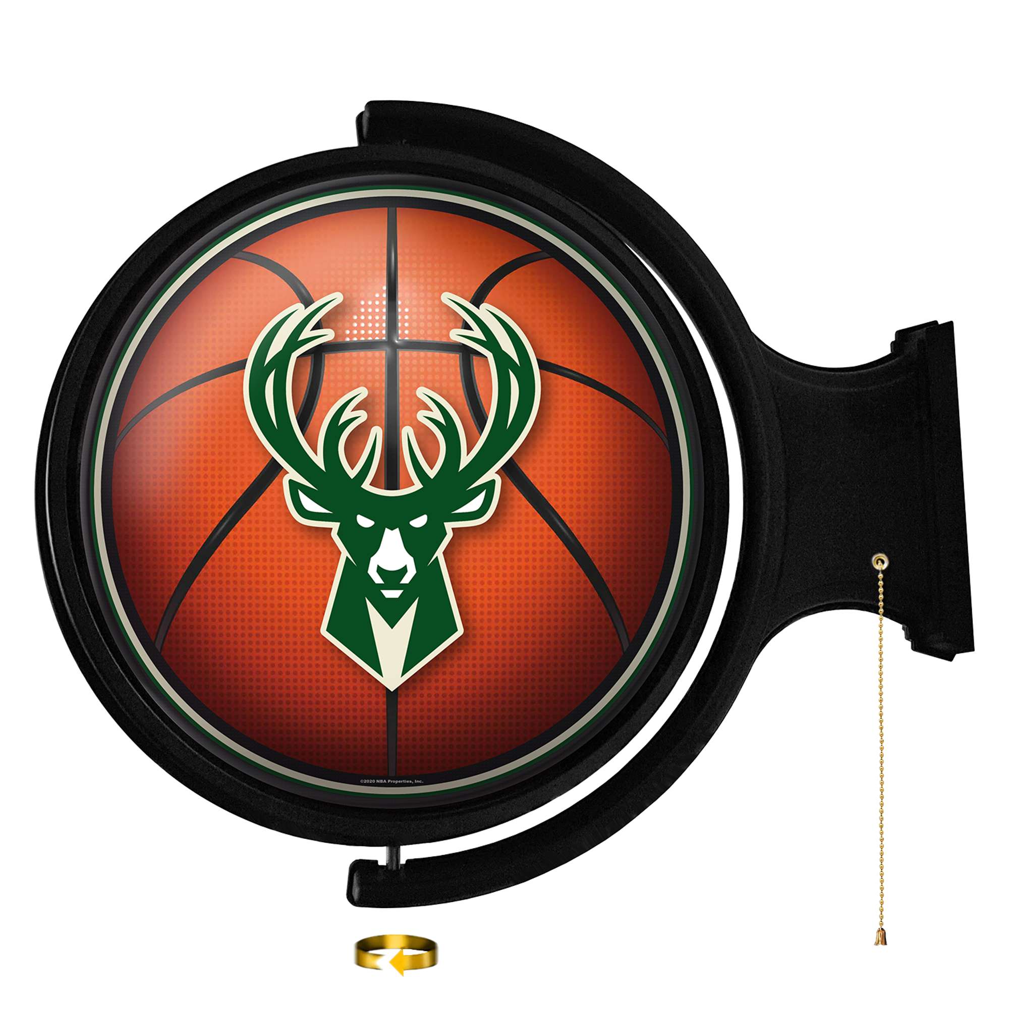 Milwaukee Bucks: Basketball - Original Round Rotating Lighted Wall Sign