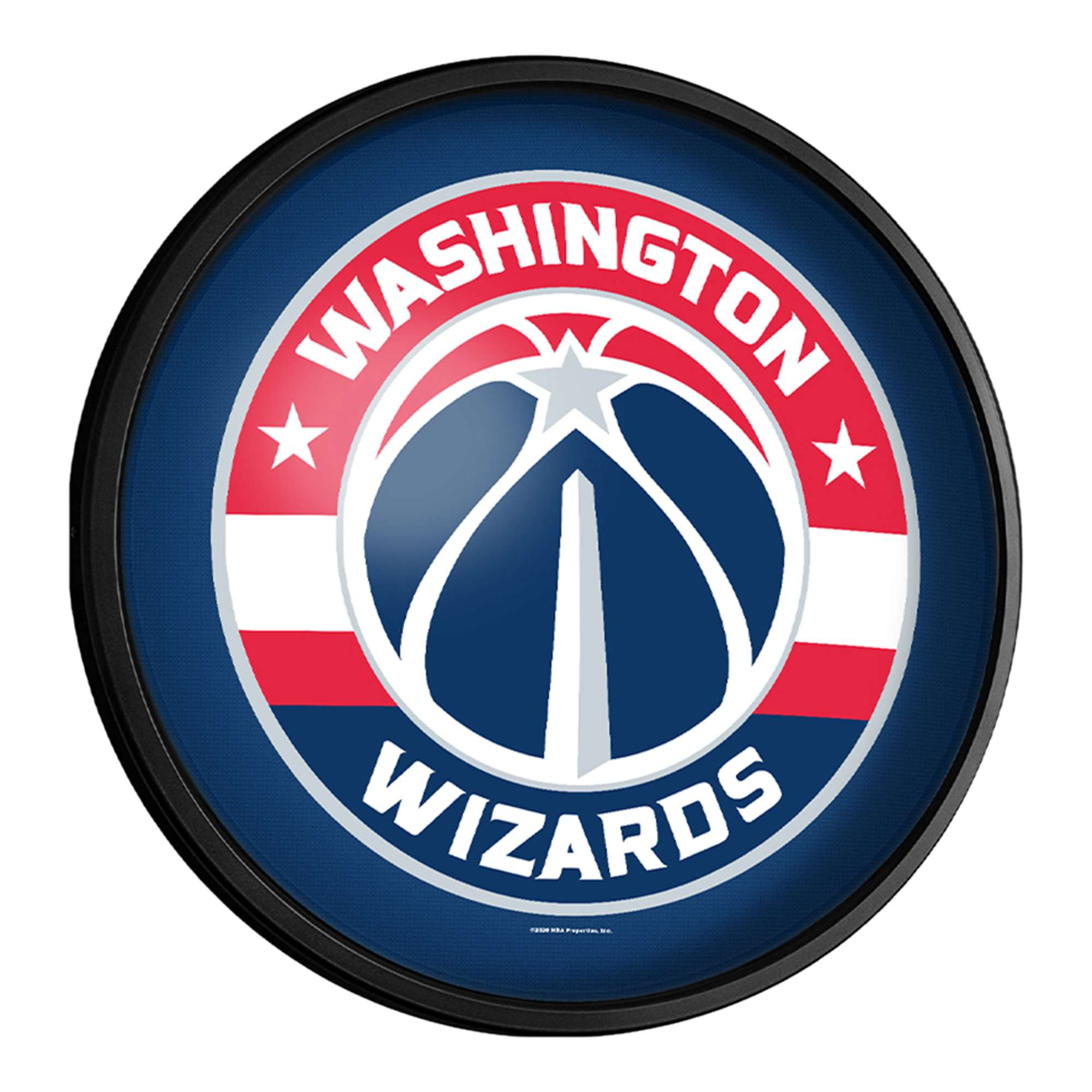 Washington Wizards: Round Slimline Lighted Wall Sign