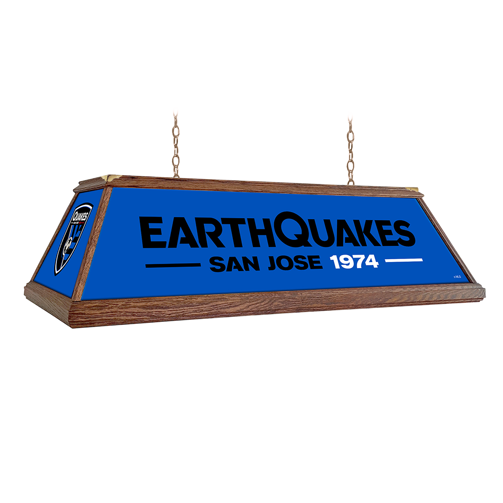 San Jose Earthquakes: Premium Wood Pool Table Light  