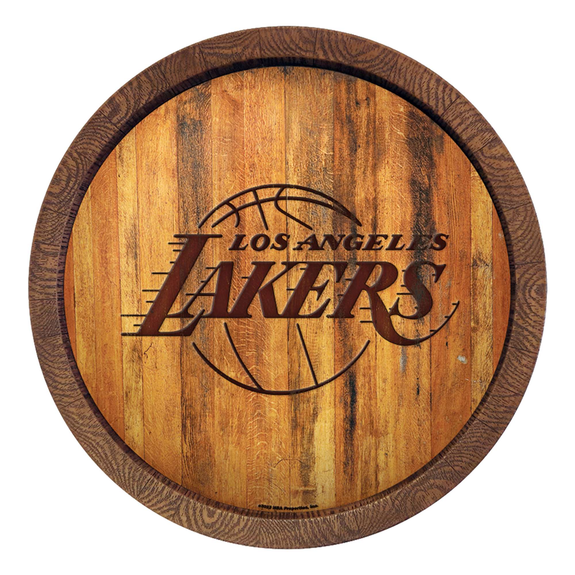 Los Angeles Lakers: "Faux" Barrel Top Sign    
