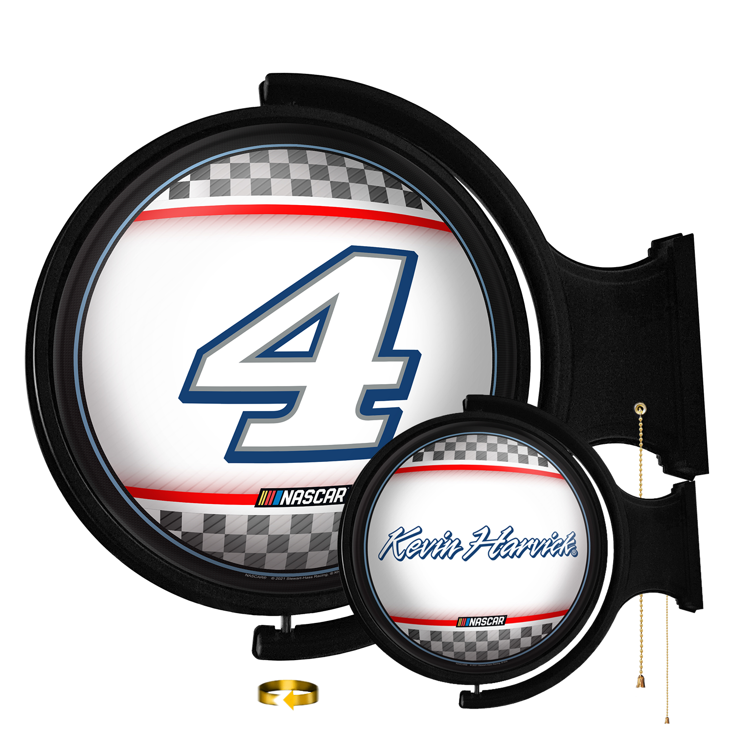 Kevin Harvick: Original Round Rotating Lighted Wall Sign