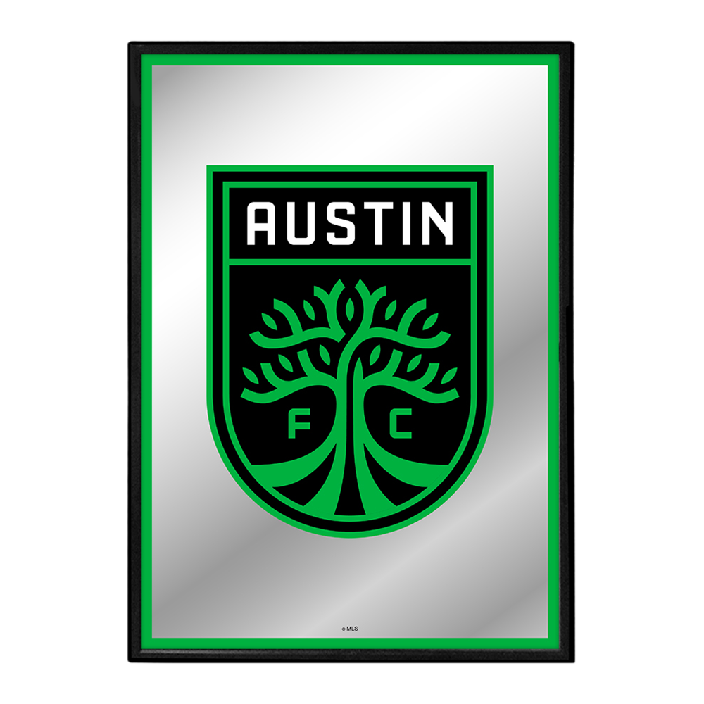 Austin F.C.: Framed Mirrored Wall Sign Button Pot