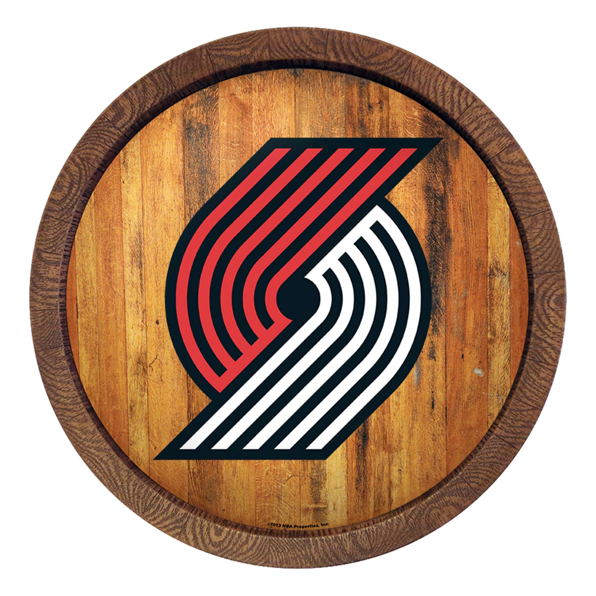 Portland Trail Blazers: "Faux" Barrel Top Sign    