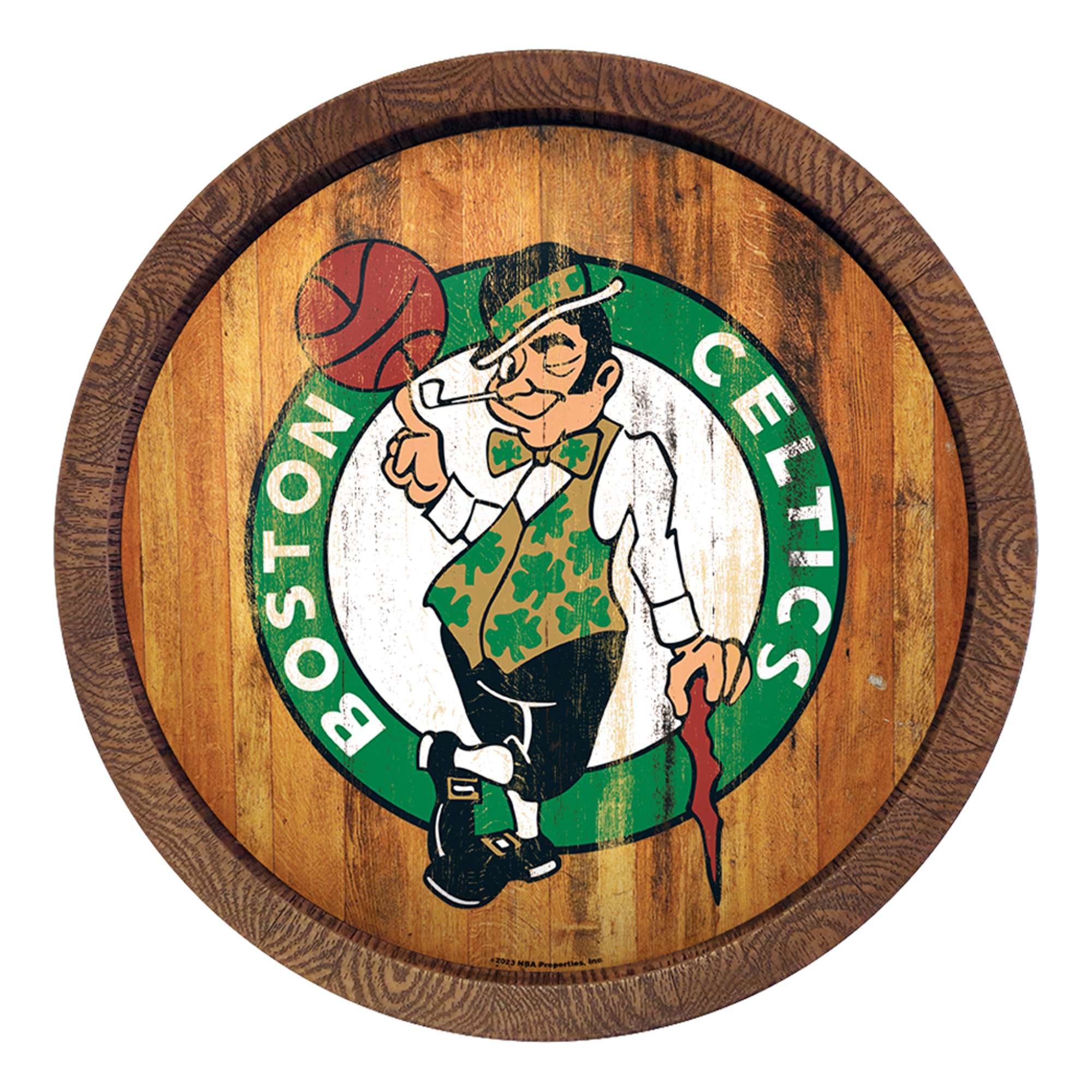 Boston Celtics: "Faux" Barrel Top Sign    