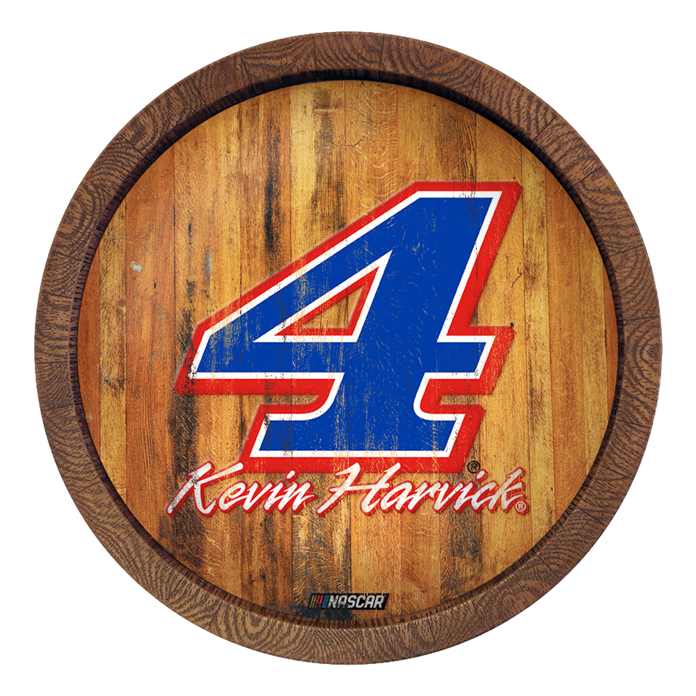 Kevin Harvick: Weathered "Faux" Barrel Top Sign