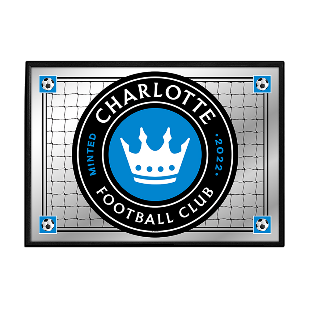 Charlotte FC: Team Spirit - Framed Mirrored Wall Sign