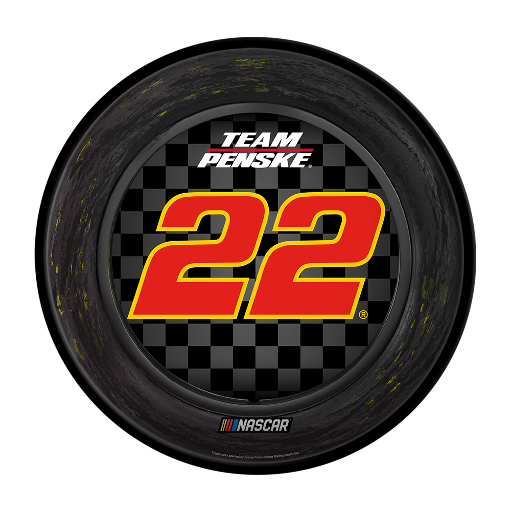 Joey Logano: Tire Framed - Modern Disc Wall Sign