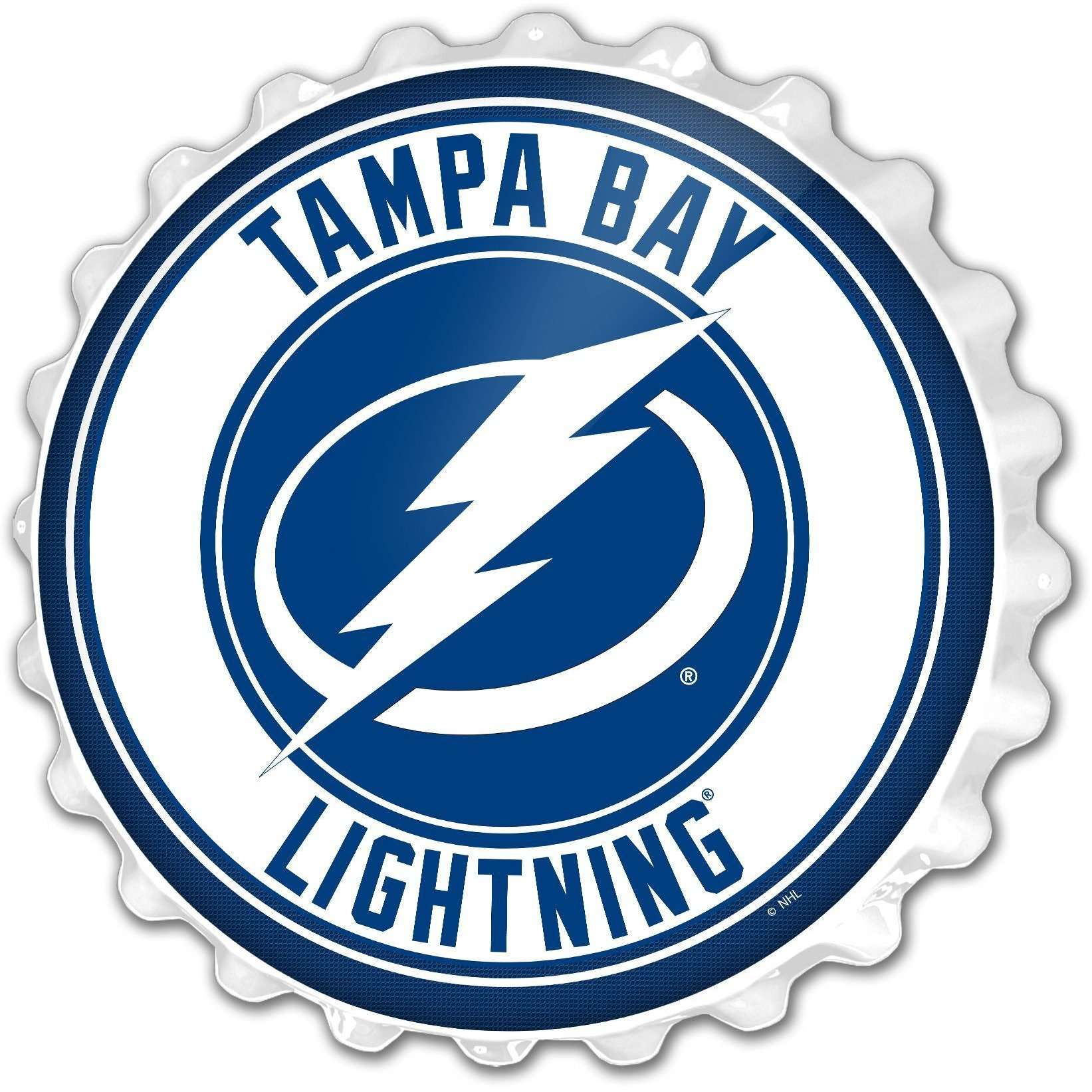 Tampa Bay Lightning Bottle Cap Wall Sign  