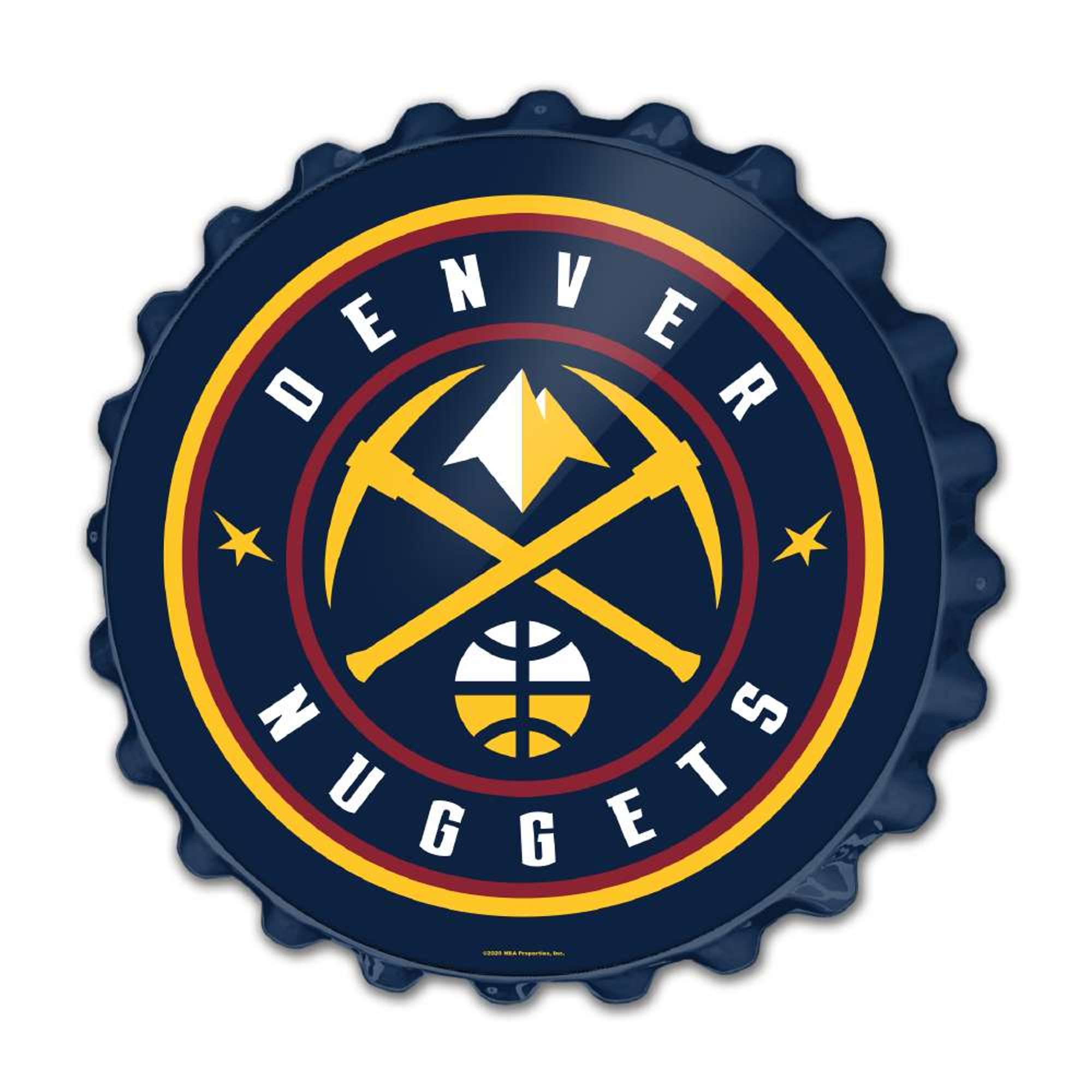 Denver Nuggets: Bottle Cap Wall Sign