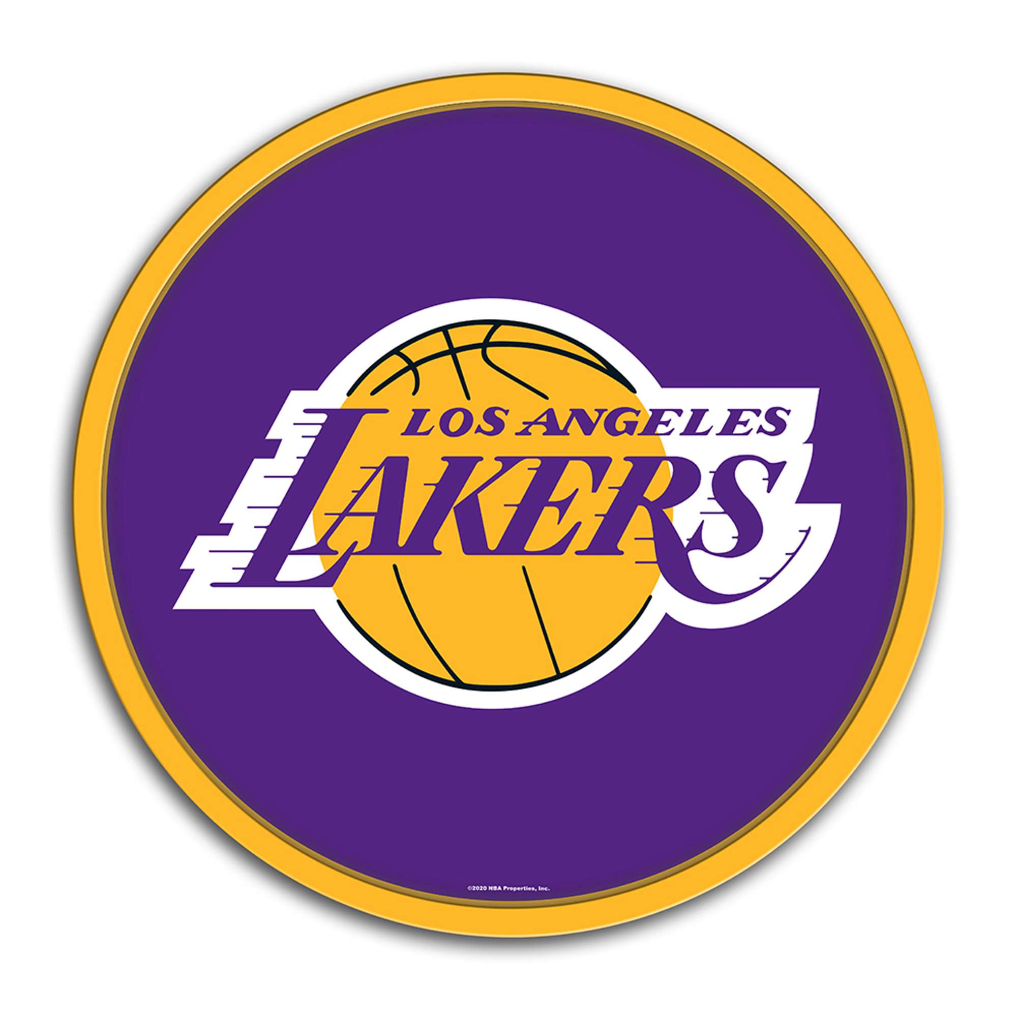 Los Angeles Lakers: Modern Disc Wall Sign
