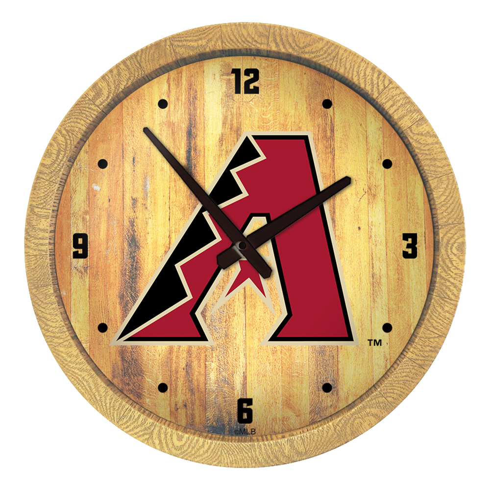 Arizona Diamondbacks "Faux" Barrel Top Clock  