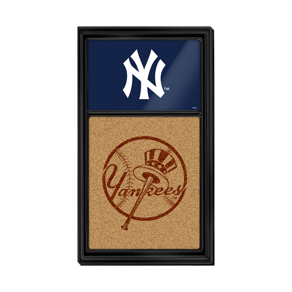 New York Yankees Dual Logo - Cork Note Board  