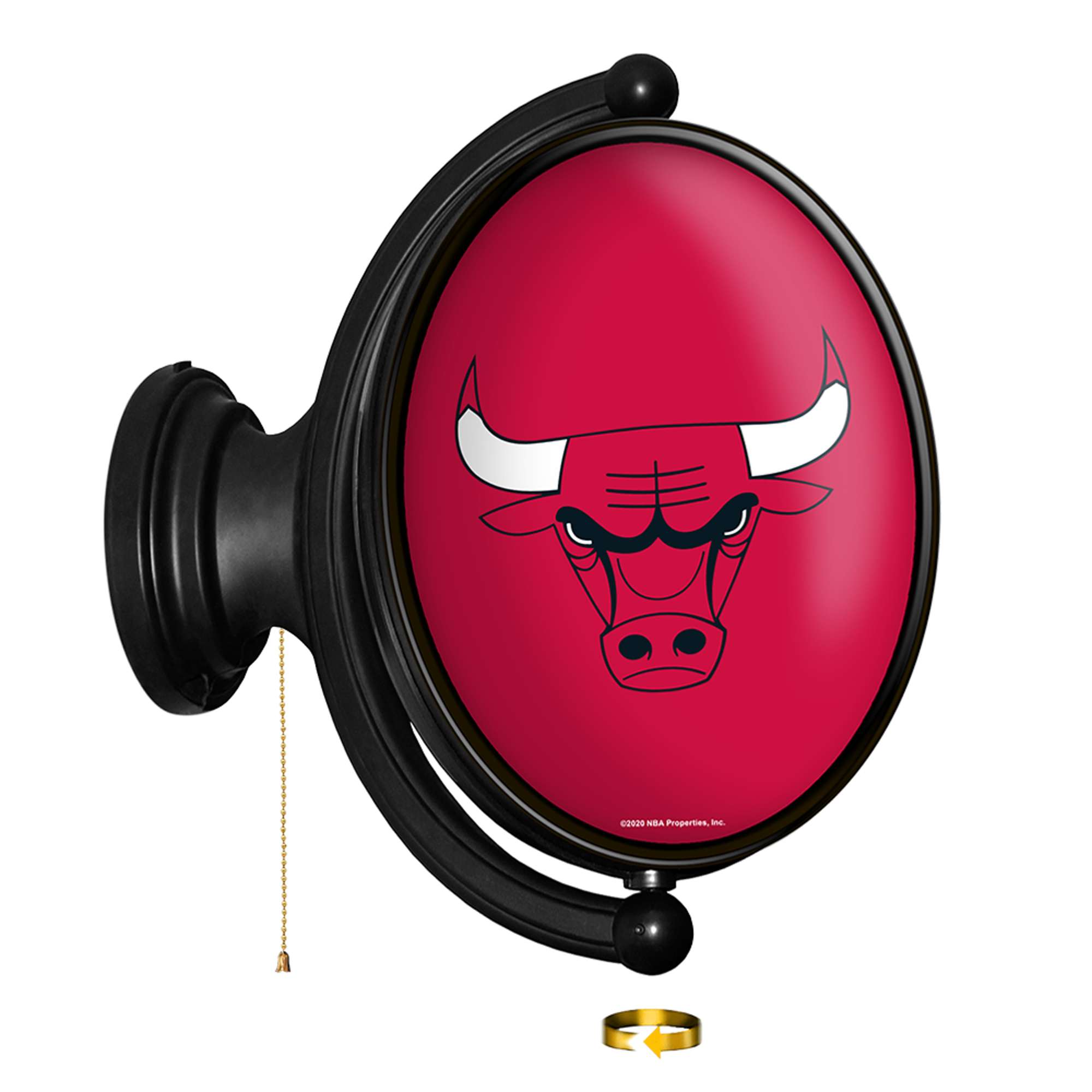 Chicago Bulls: Original Oval Rotating Lighted Wall Sign