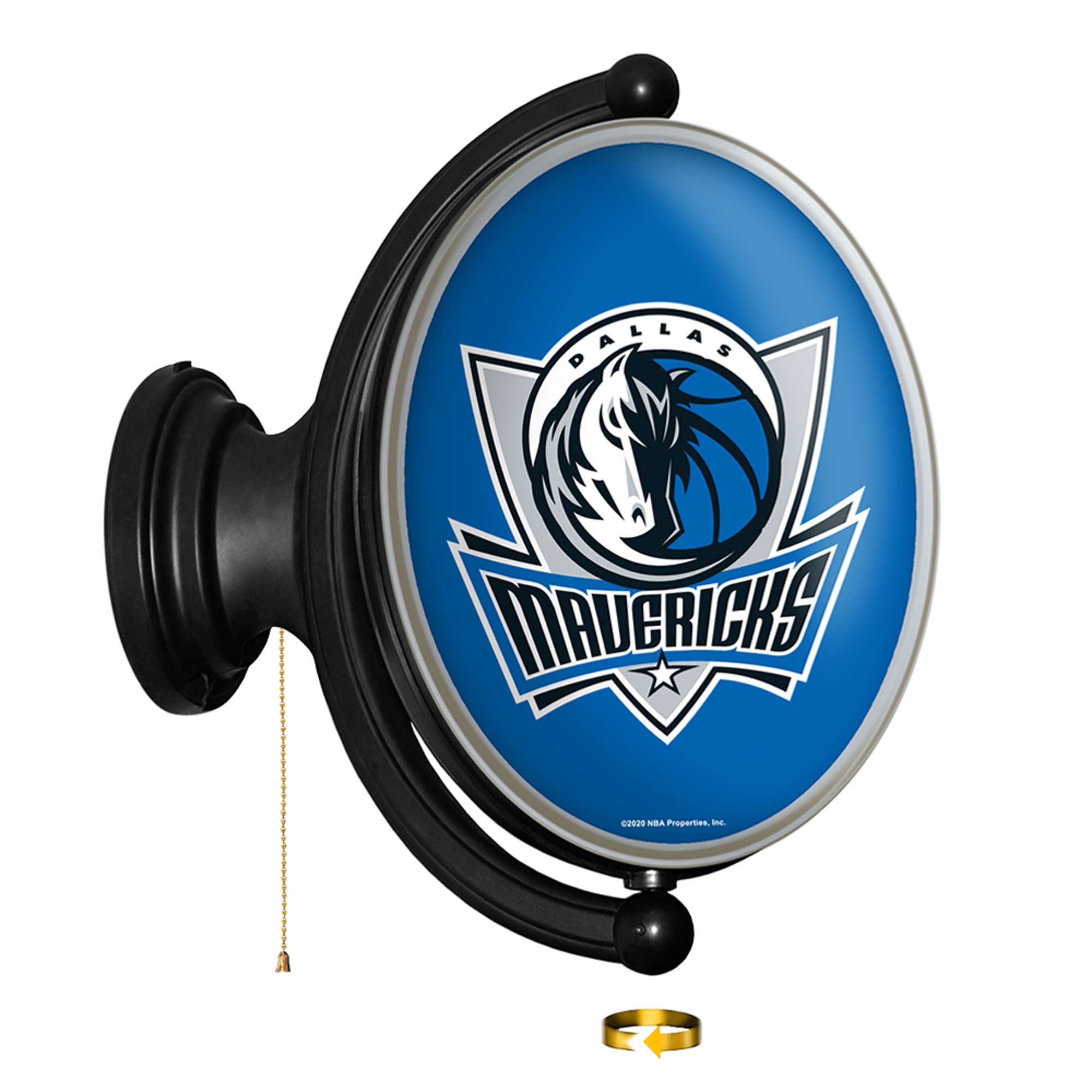 Dallas Mavericks: Original Oval Rotating Lighted Wall Sign