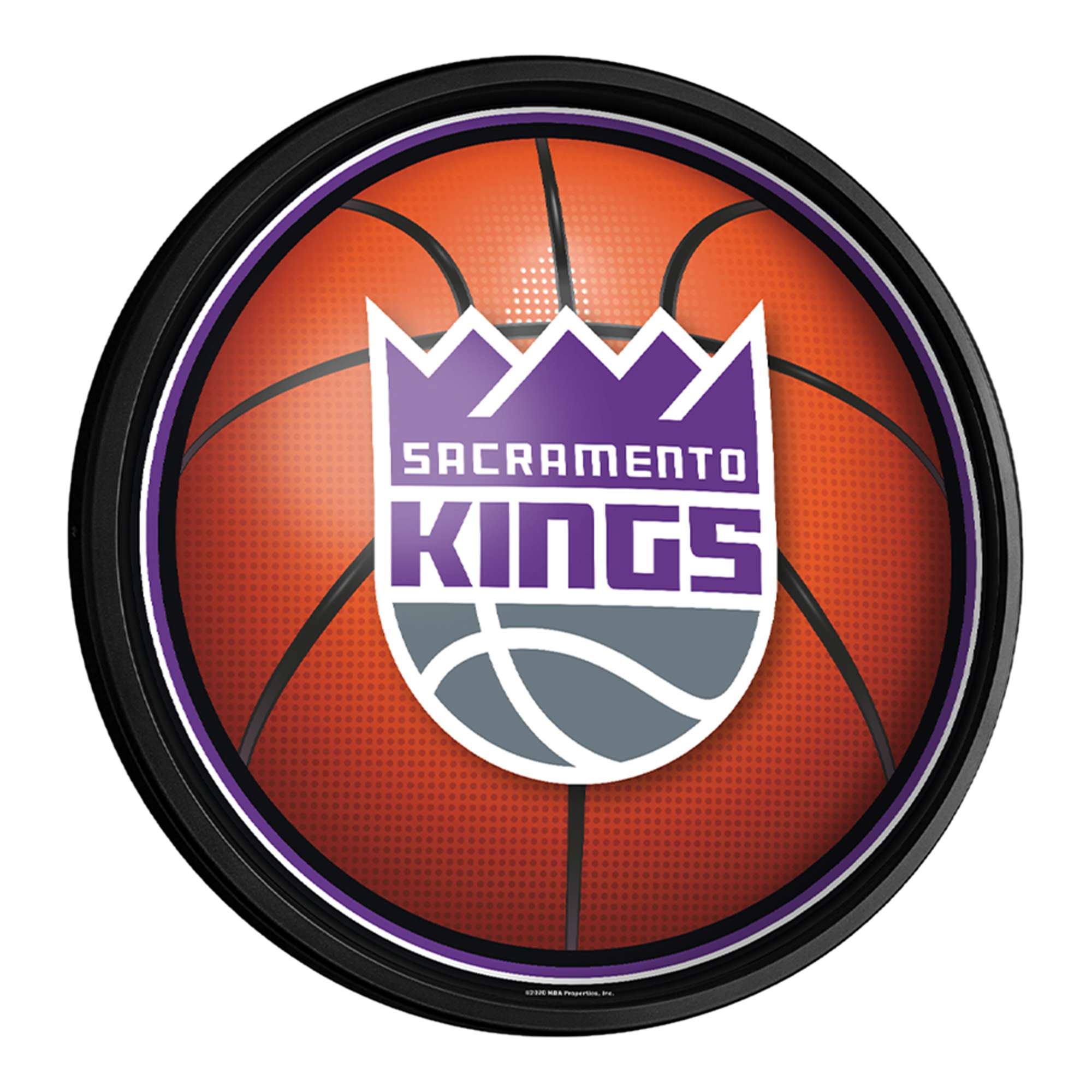 Sacramento Kings: Basketball - Round Slimline Lighted Wall Sign