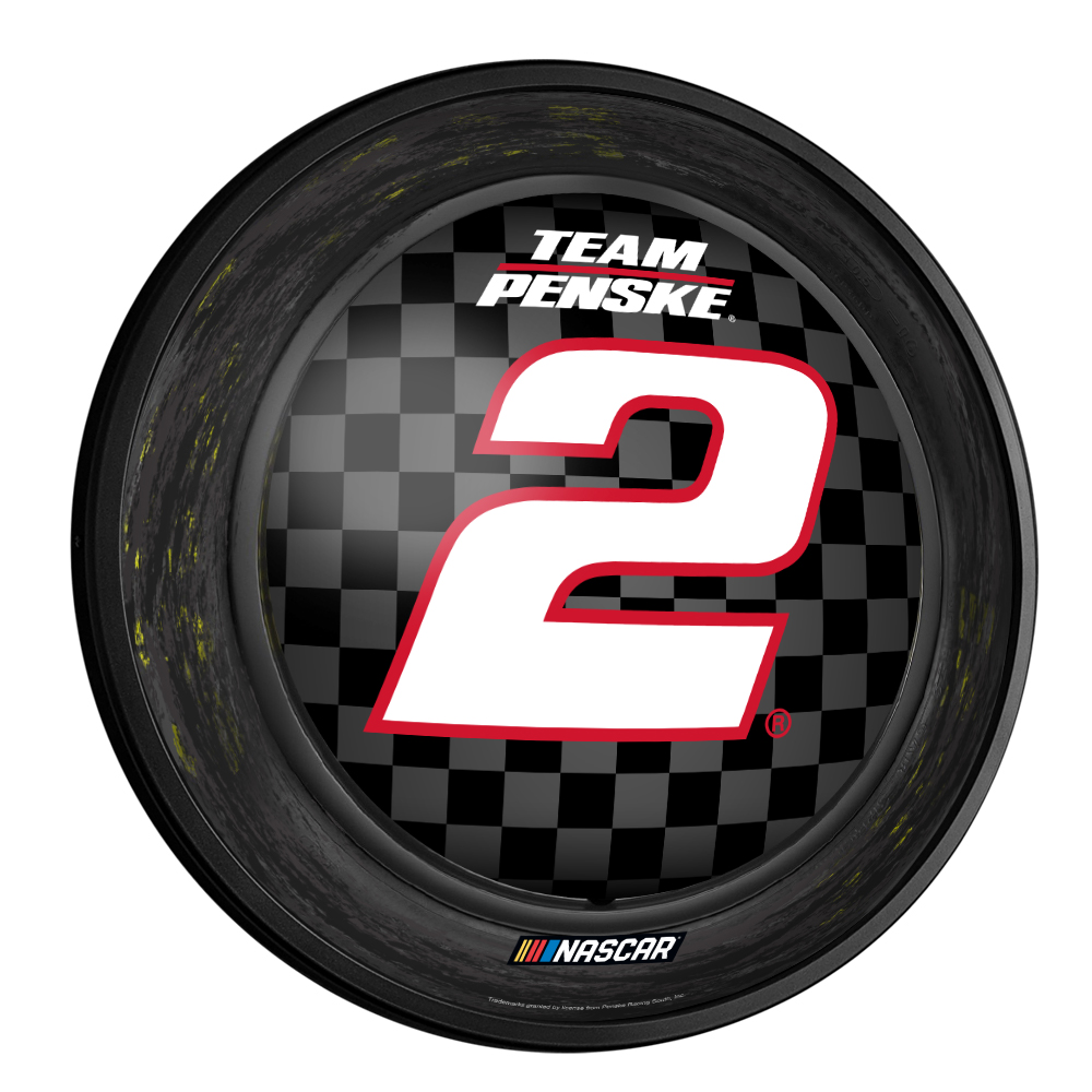 Austin Cindric: Tire Framed - Round Slimline Lighted Wall Sign