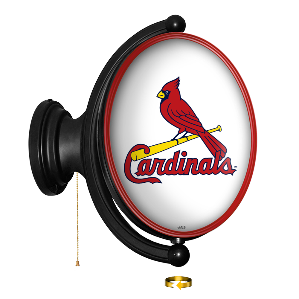 St. Louis Cardinals: Original Oval Rotating Lighted Wall Sign