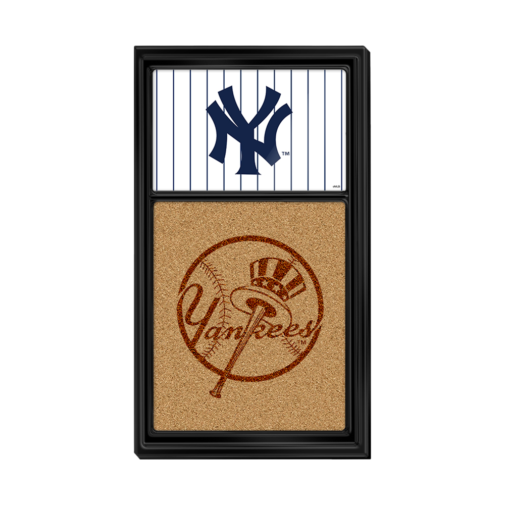 New York Yankees Dual Logo - Cork Note Board  