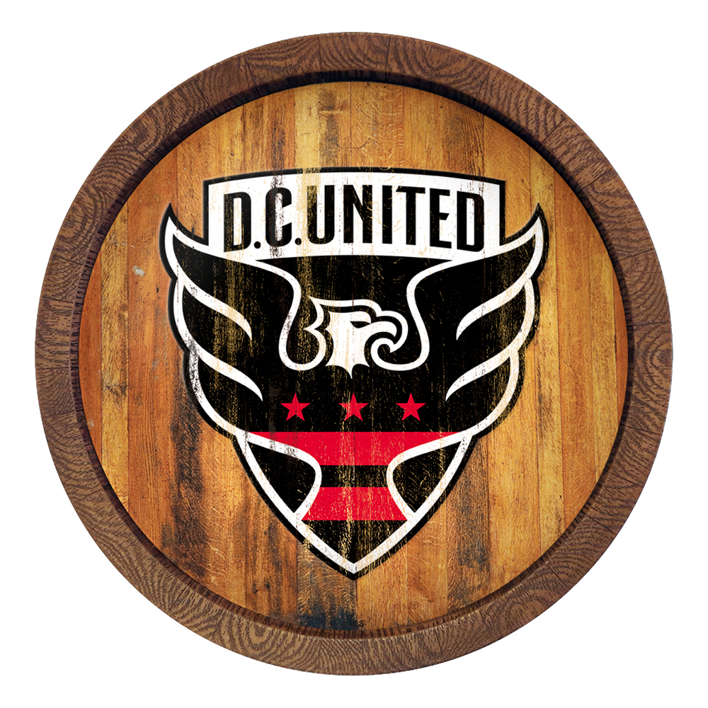 D.C. United: Weathered "Faux" Barrel Top Sign  