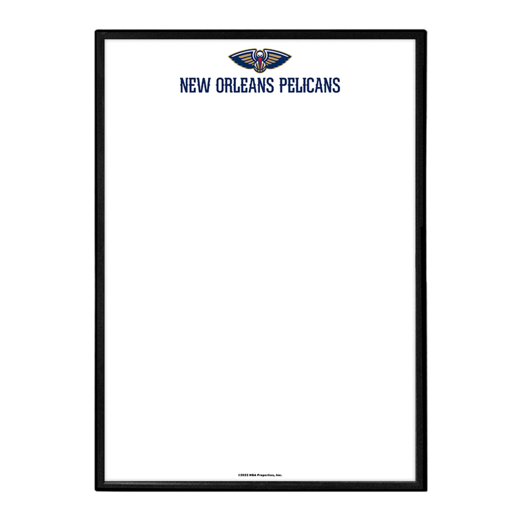 New Orleans Pelicans: Framed Dry Erase Wall Sign