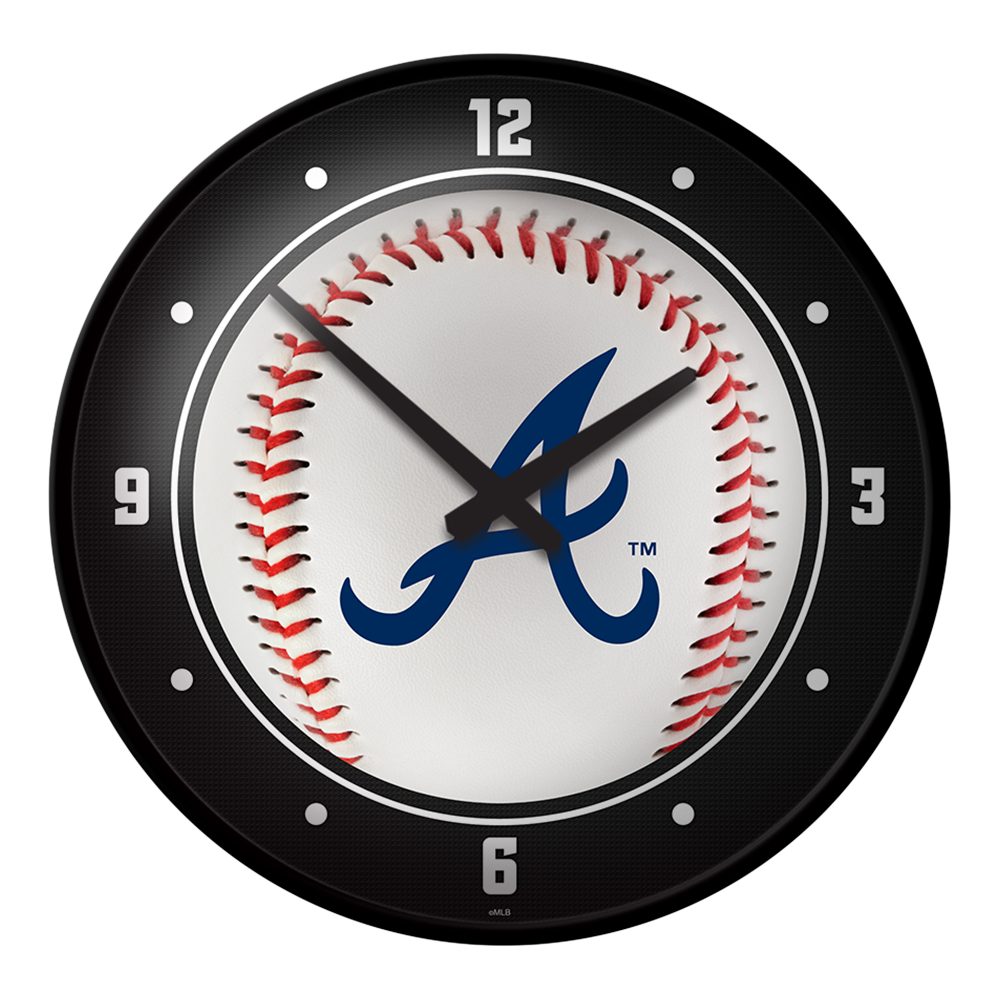 Atlanta Braves Baseball - Modern Disc Wall Clock  