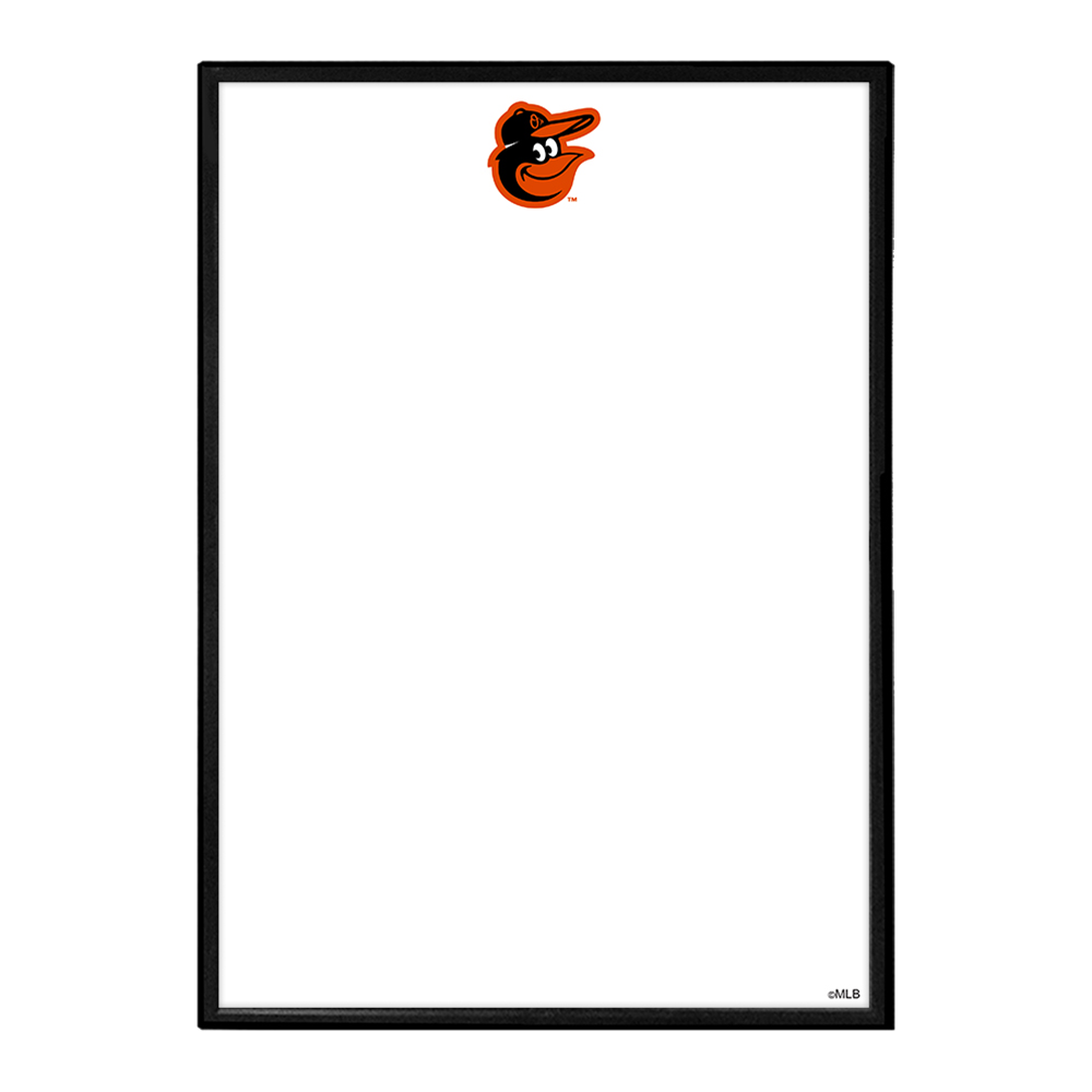 Baltimore Orioles Logo - Framed Dry Erase Wall Sign  