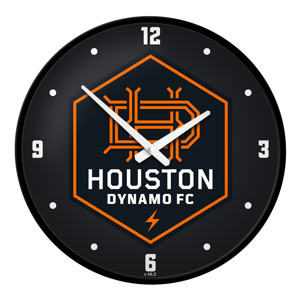 Houston Dynamo: Modern Disc Wall Clock  