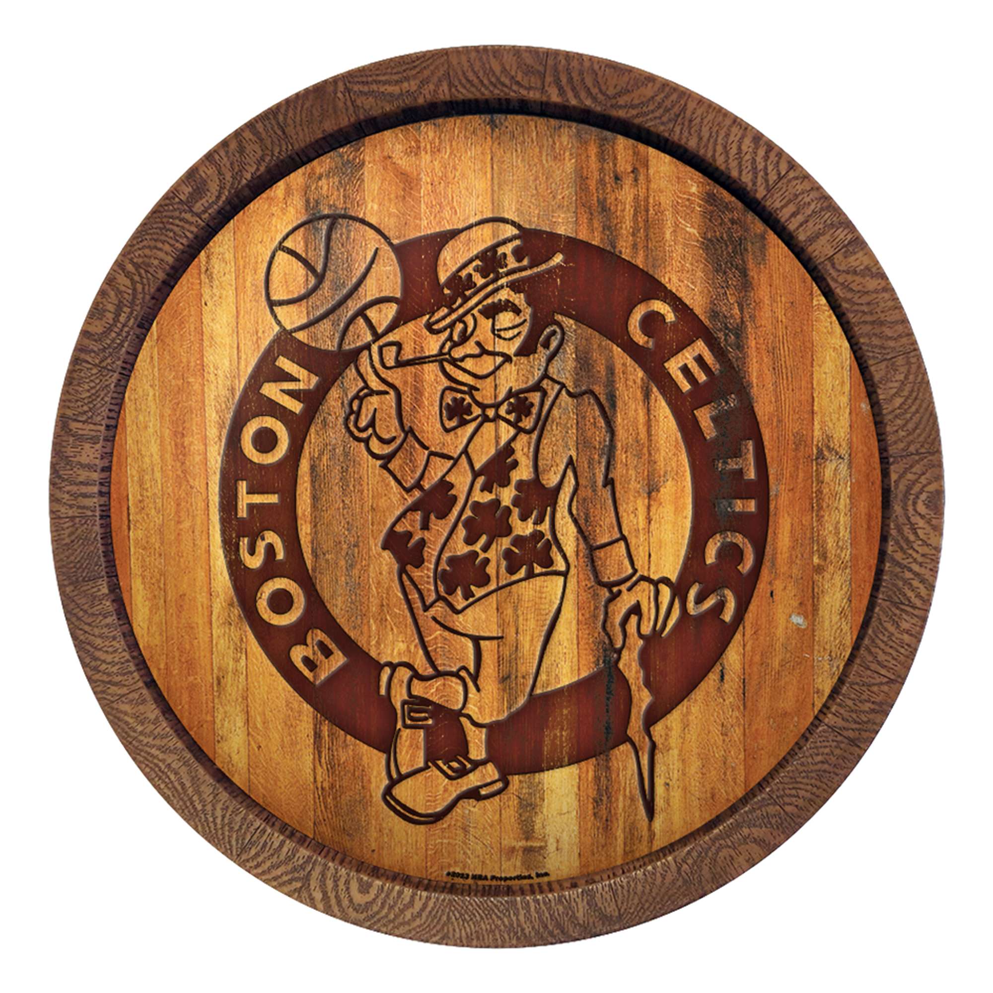 Boston Celtics: "Faux" Barrel Top Sign    