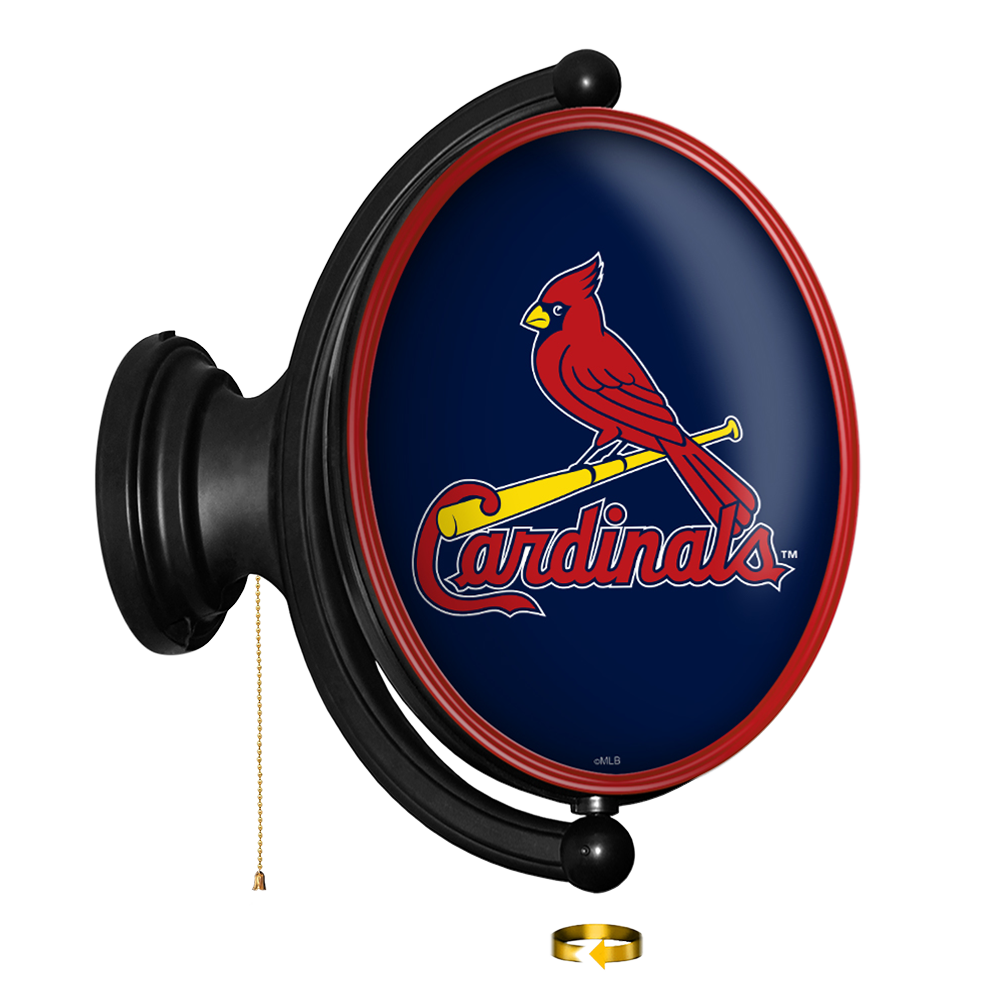 St. Louis Cardinals: Original Oval Rotating Lighted Wall Sign