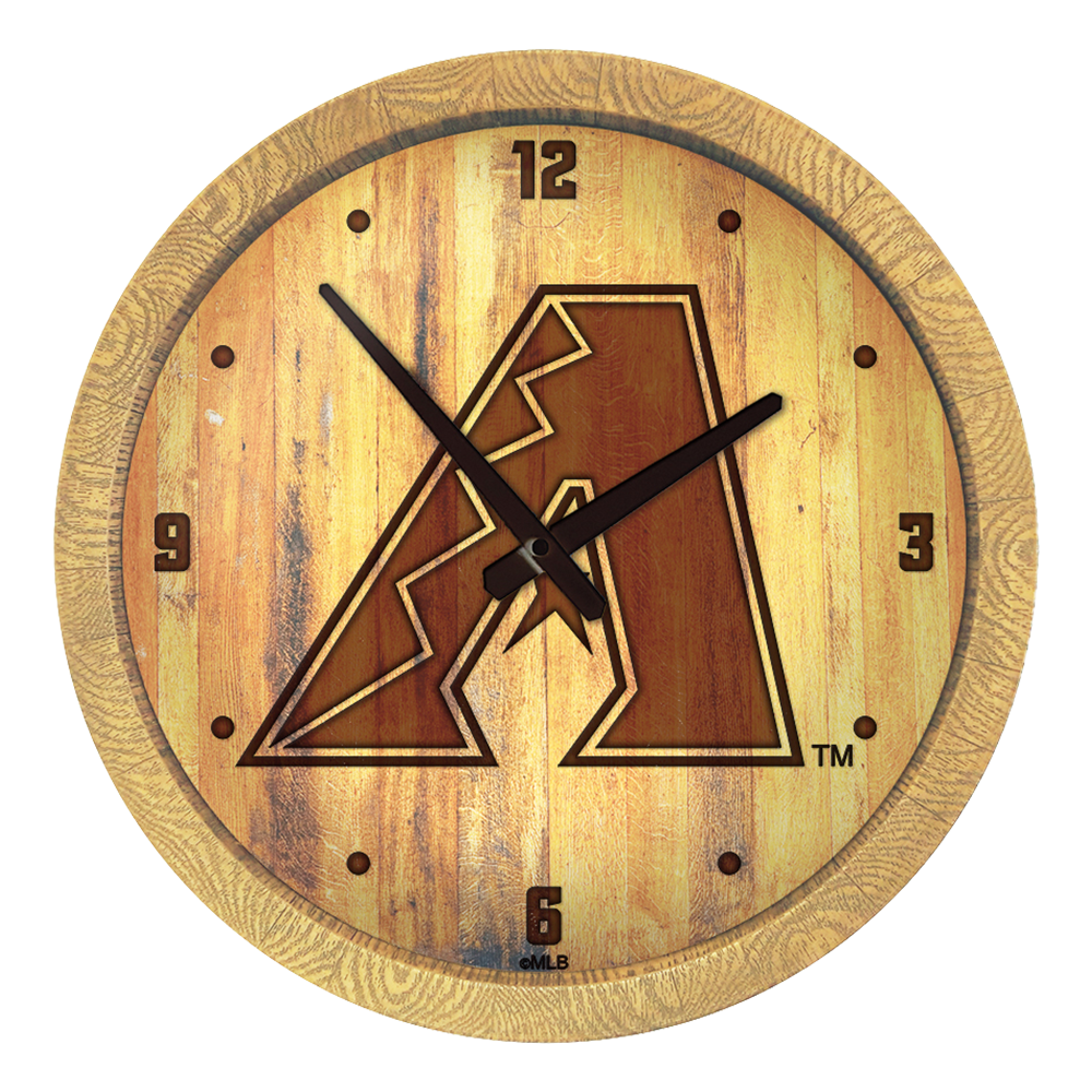 Arizona Diamondbacks Branded "Faux" Barrel Top Clock  