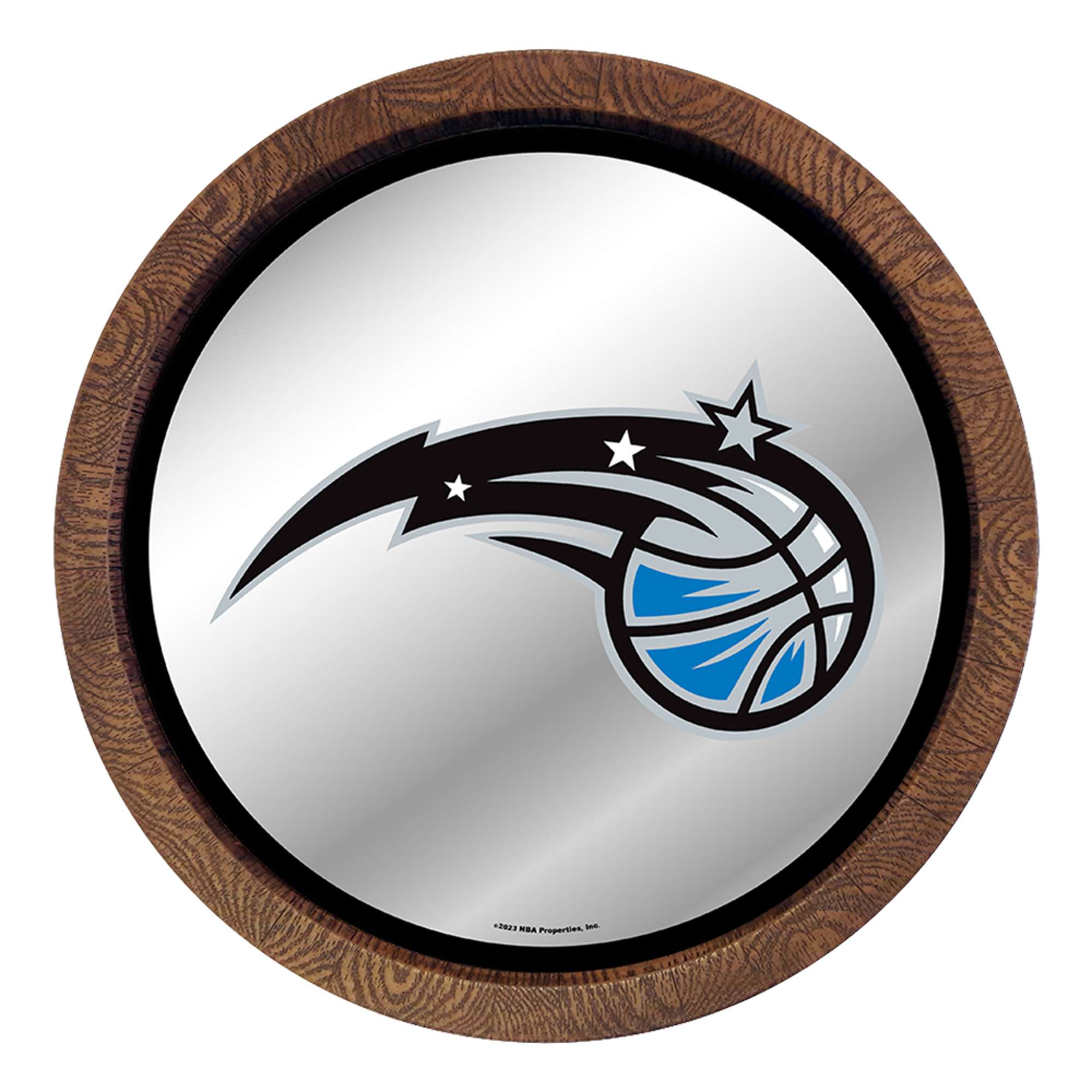 Orlando Magic: "Faux" Barrel Top Mirrored Wall Sign  