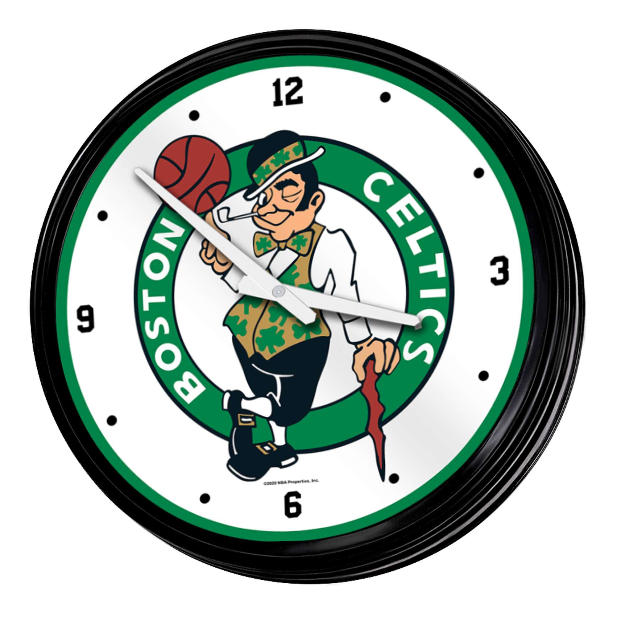 Boston Celtics: Retro Lighted Wall Clock