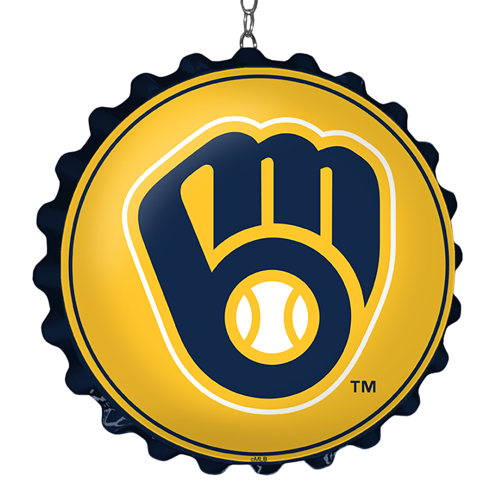 Milwaukee Brewers Logo - Bottle Cap Dangler  