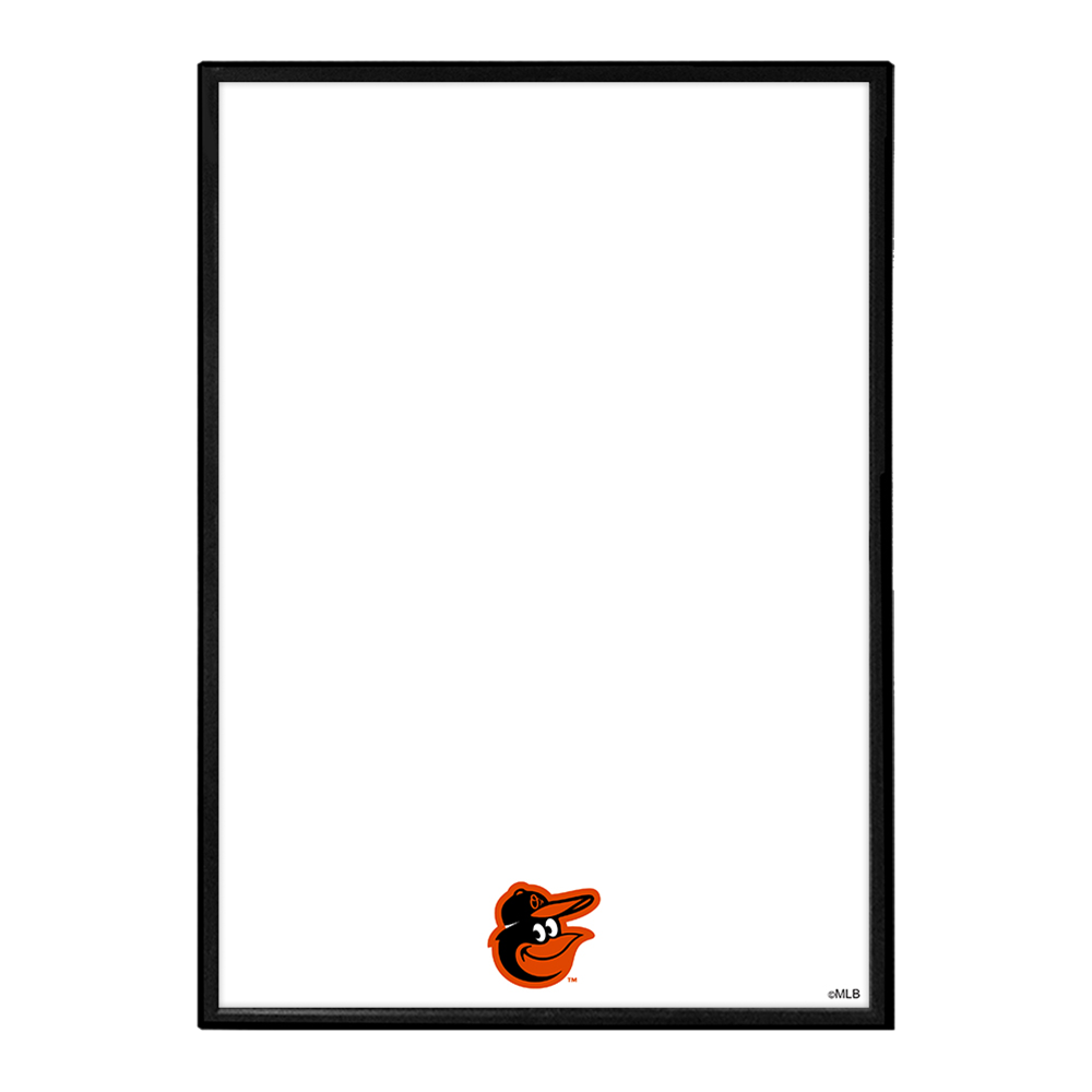 Baltimore Orioles Logo - Framed Dry Erase Wall Sign  