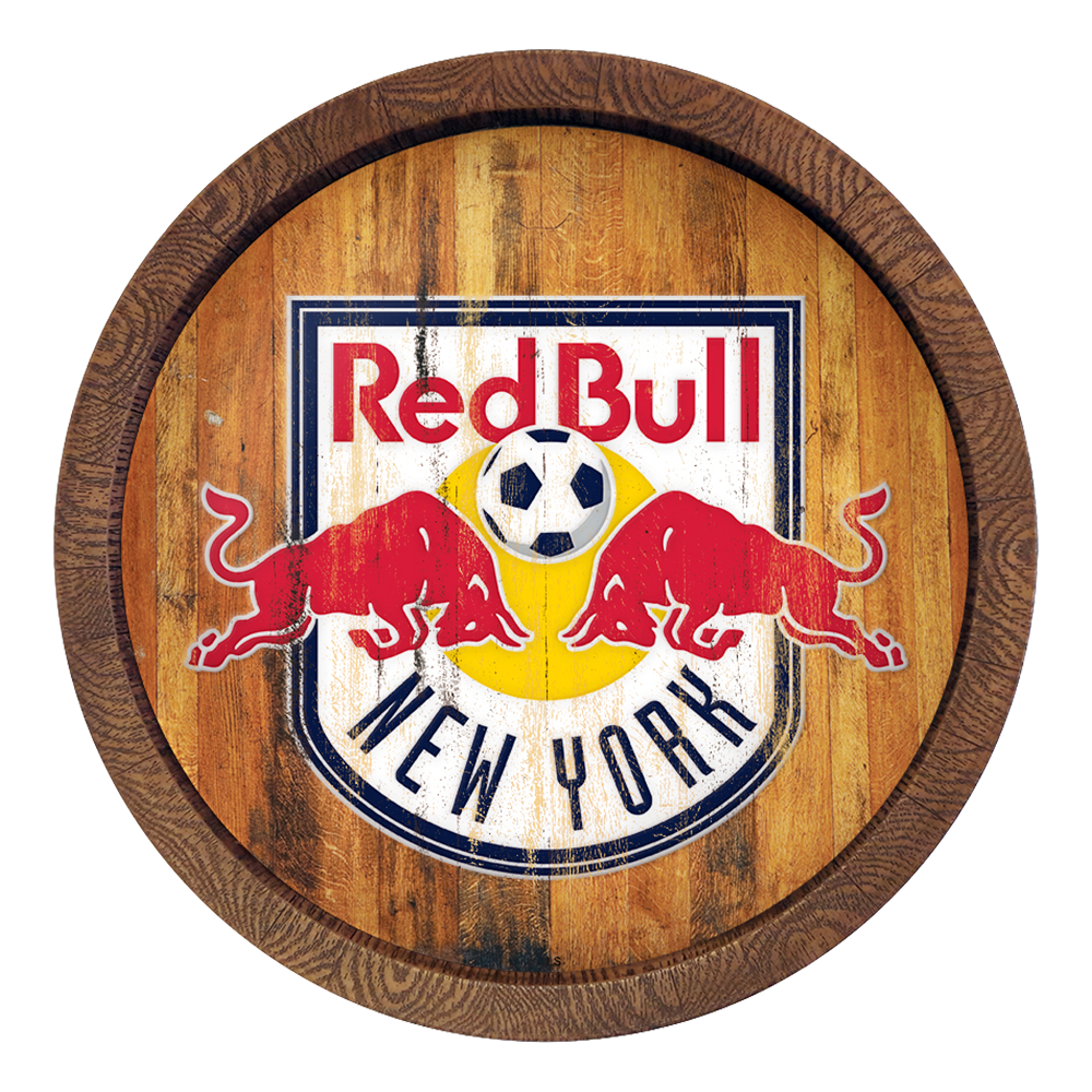 New York Red Bulls: Weathered "Faux" Barrel Top Sign  