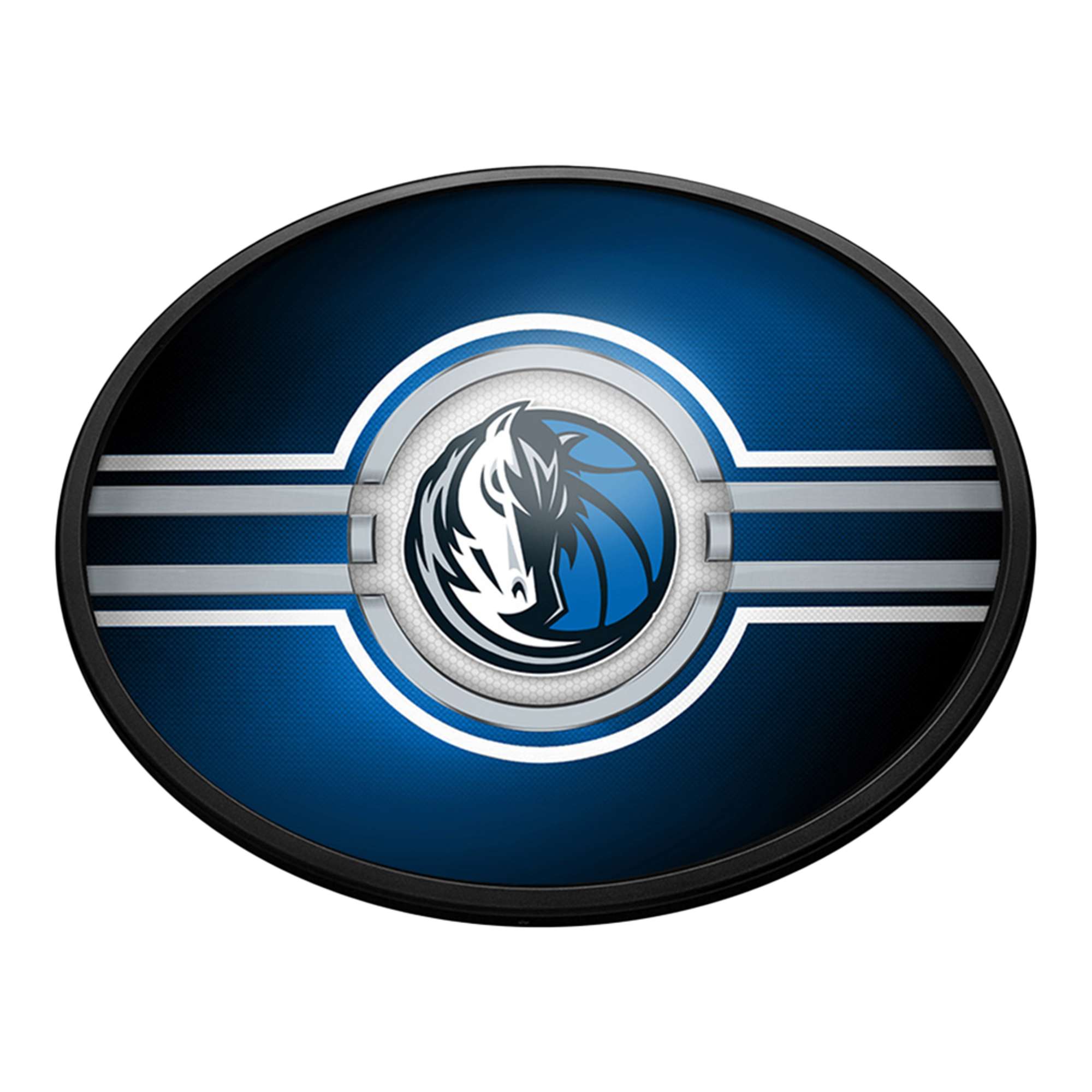 Dallas Mavericks: Oval Slimline Lighted Wall Sign