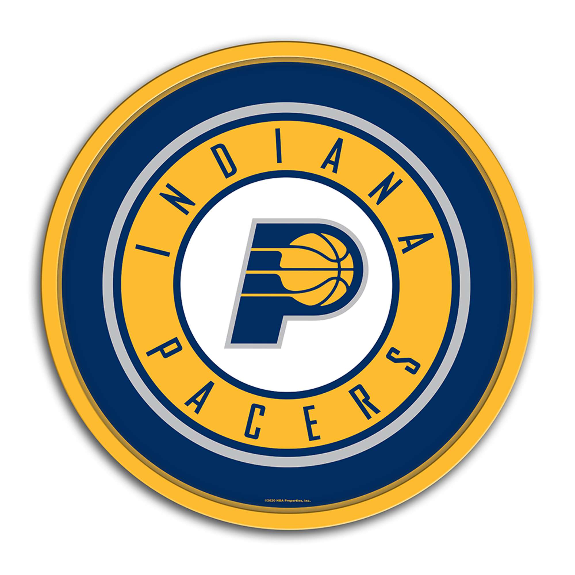 Indiana Pacers: Modern Disc Wall Sign