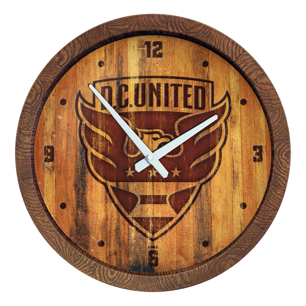 D.C. United: Branded "Faux" Barrel Top Clock  