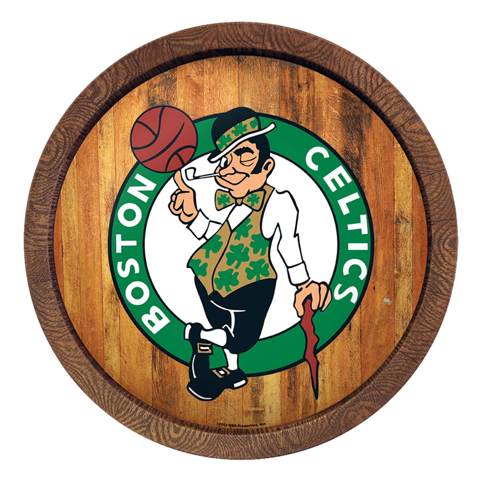 Boston Celtics: "Faux" Barrel Top Sign    