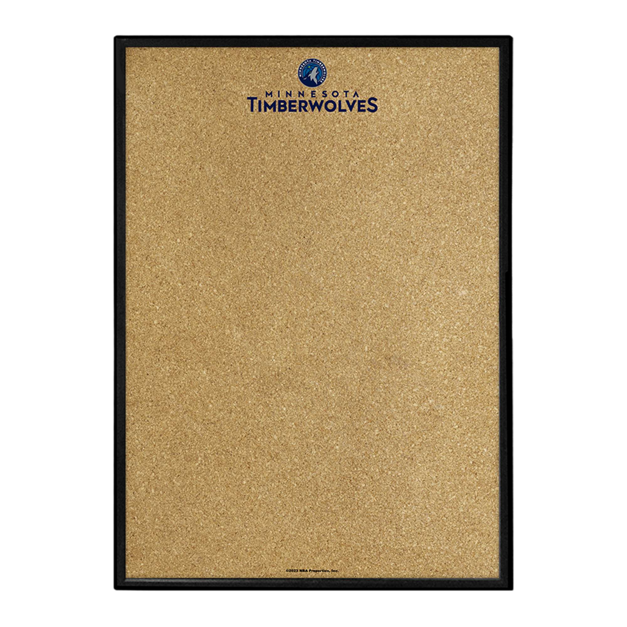 Minnesota Timberwolves: Framed Corkboard