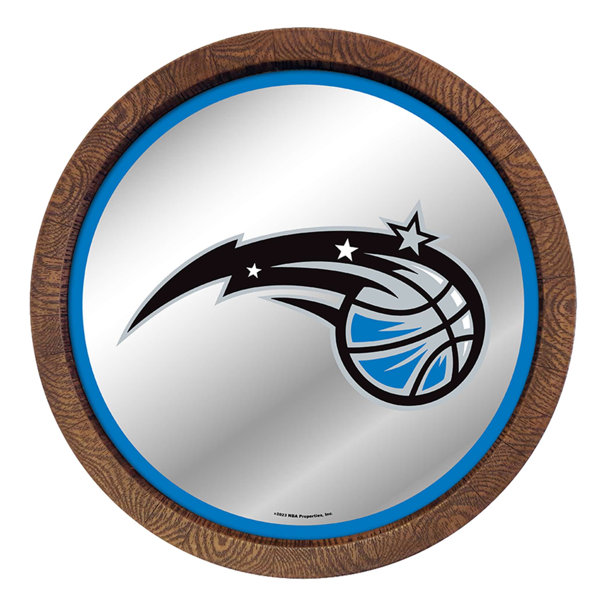 Orlando Magic: "Faux" Barrel Top Mirrored Wall Sign  