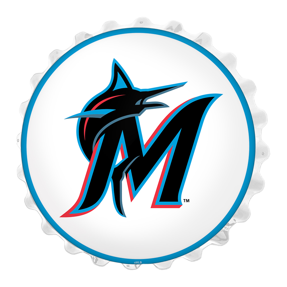 Miami Marlins Logo - Bottle Cap Wall Light  