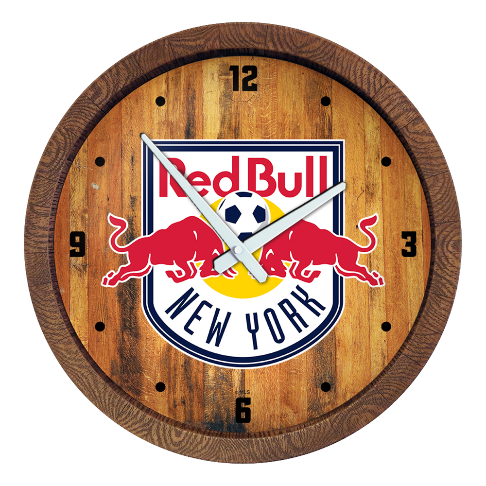 New York Red Bulls: "Faux" Barrel Top Clock  