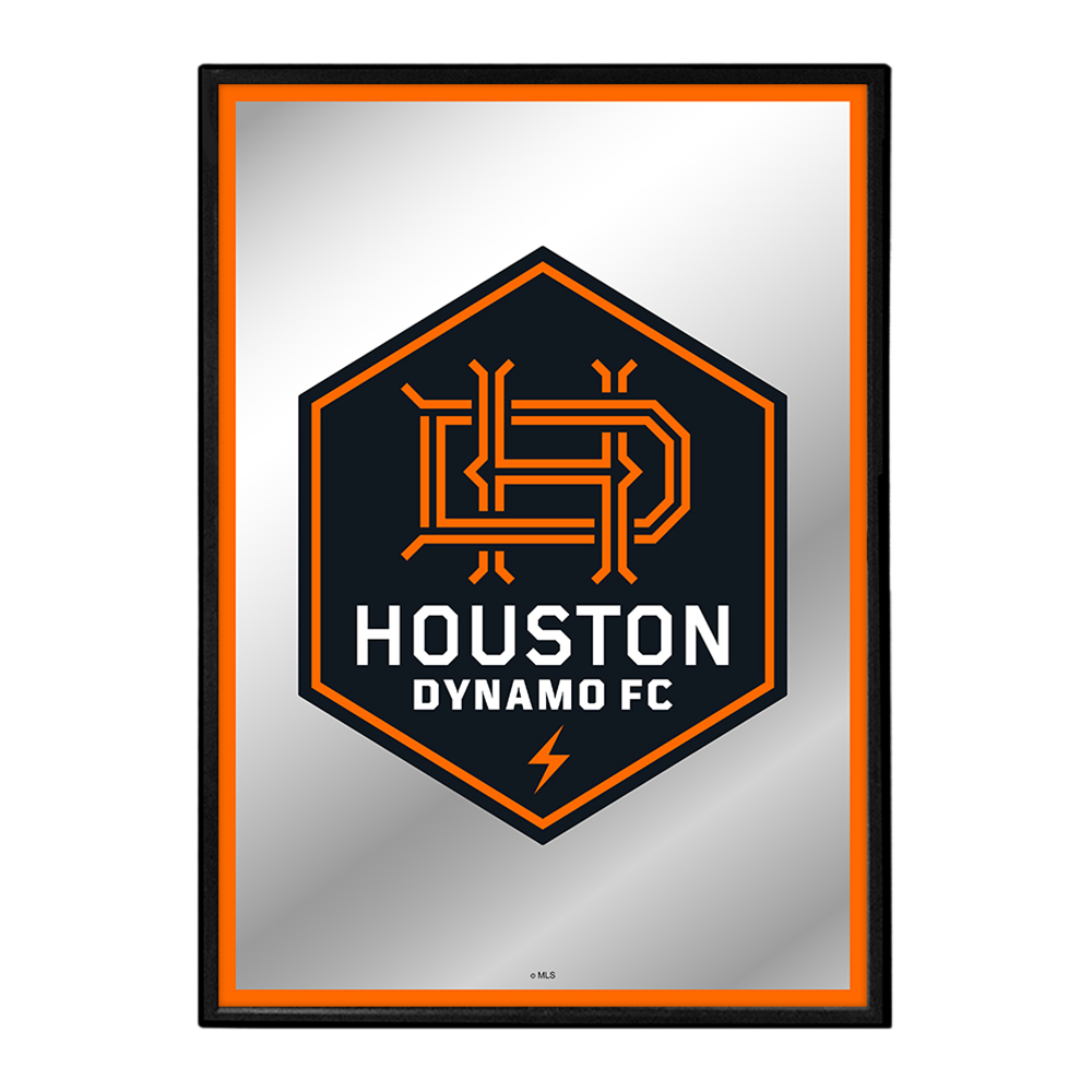 Houston Dynamo: Framed Mirrored Wall Sign  