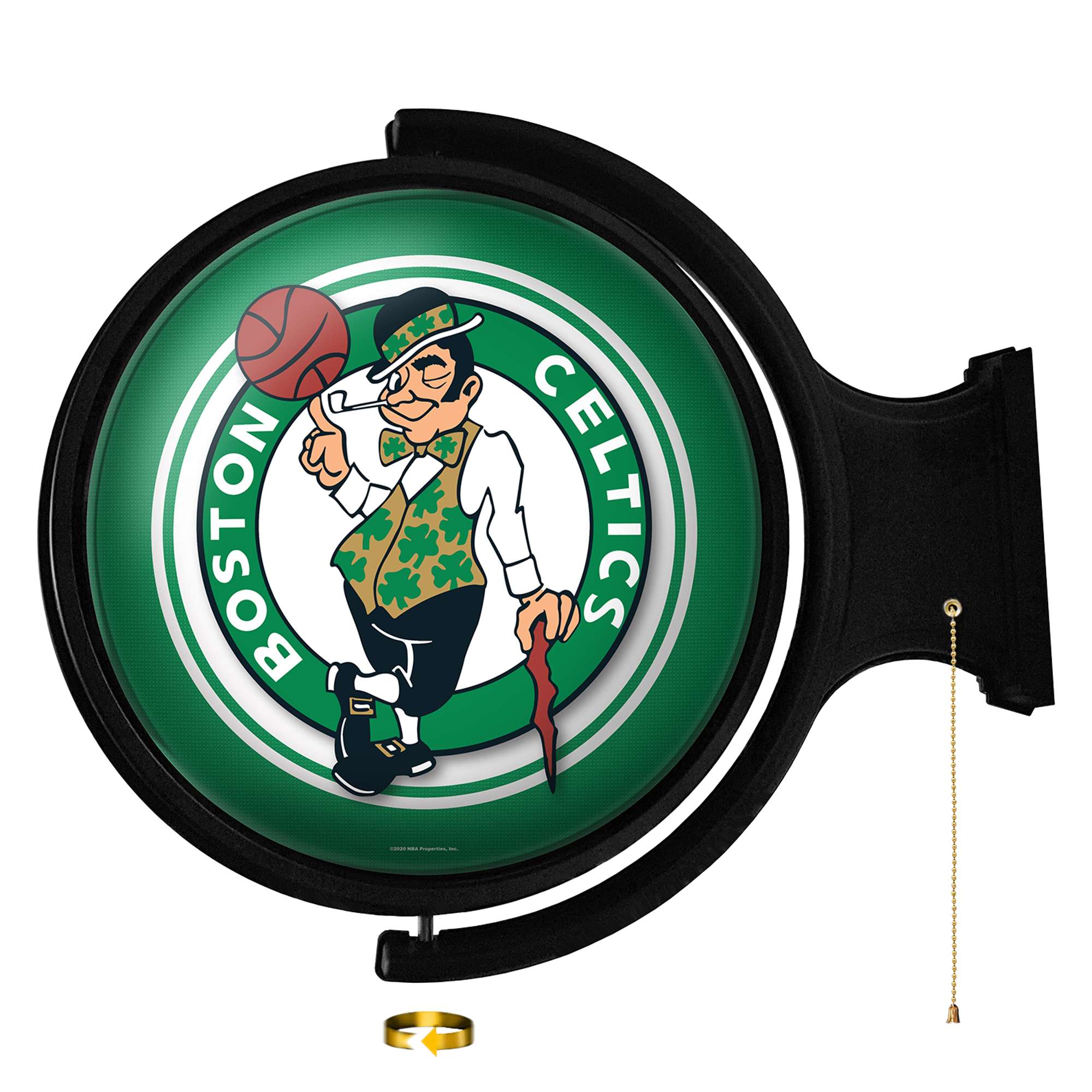 Boston Celtics: Original Round Rotating Lighted Wall Sign