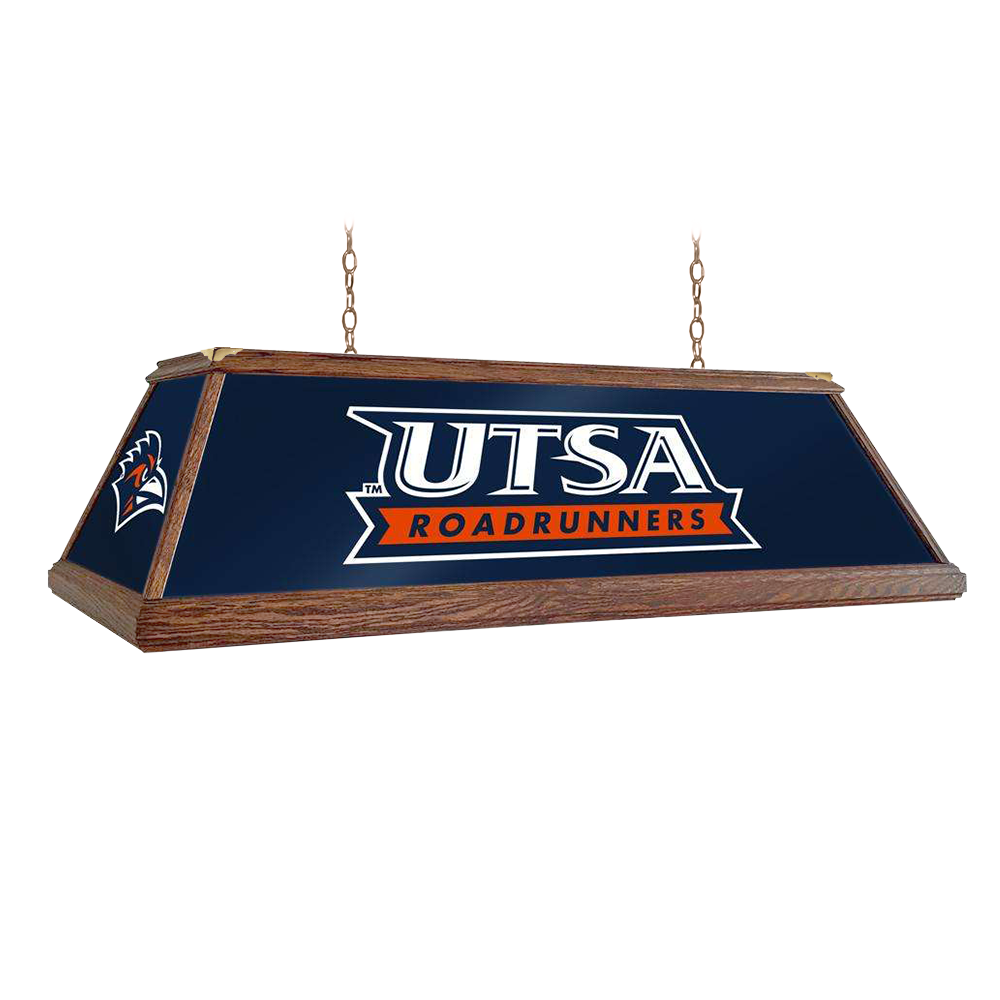 UTSA Roadrunners Premium Wood Pool Table Light