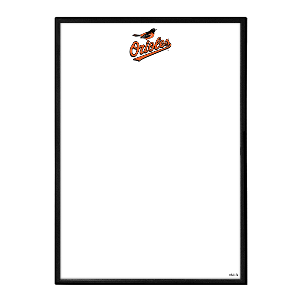 Baltimore Orioles Framed Dry Erase Wall Sign  