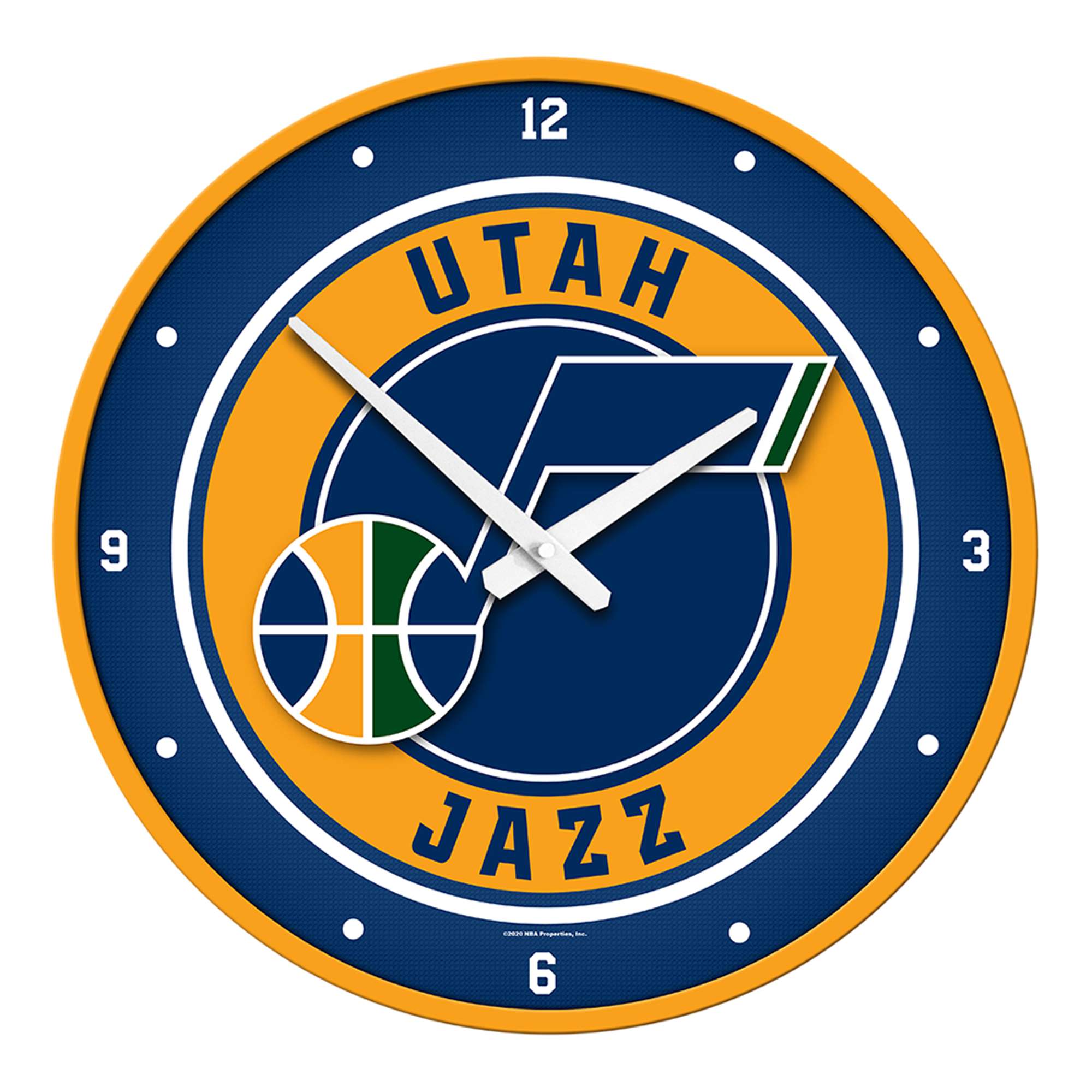 Utah Jazz: Modern Disc Wall Clock